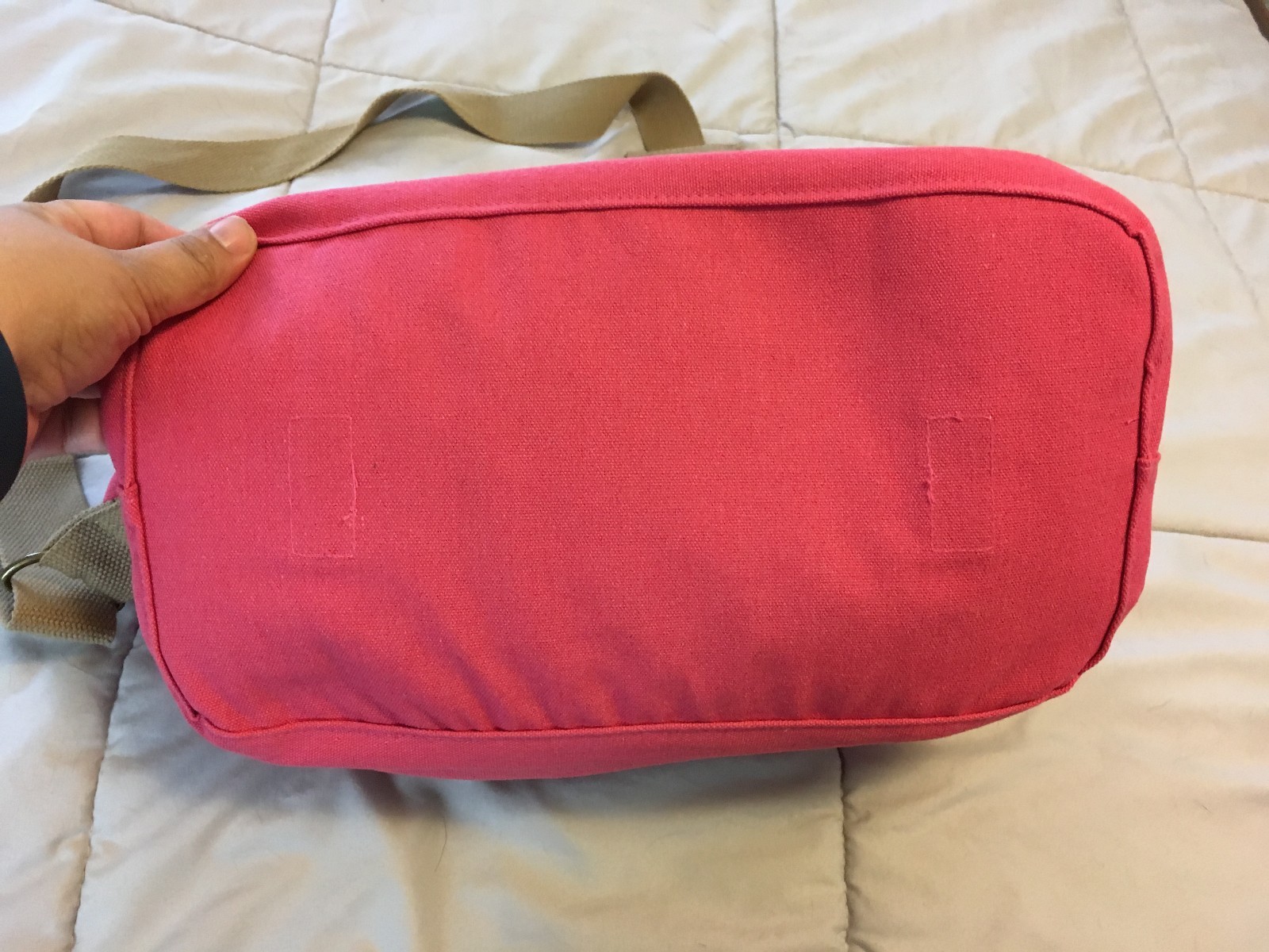 PINK TAN  Cloth Meshy WINDOW Tote Dog Pet Carrier Crossbody Bag M