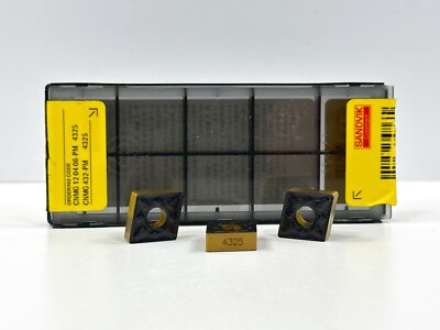 SANDVIK CNMG432-PM CNMG120408-PM New Carbide Inserts Grade 4325 3pcs