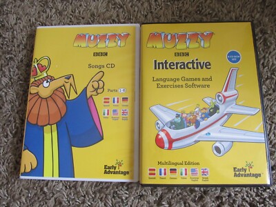 MUZZY Interactive Language Games and Exercises Software Multilingual +Songs CD