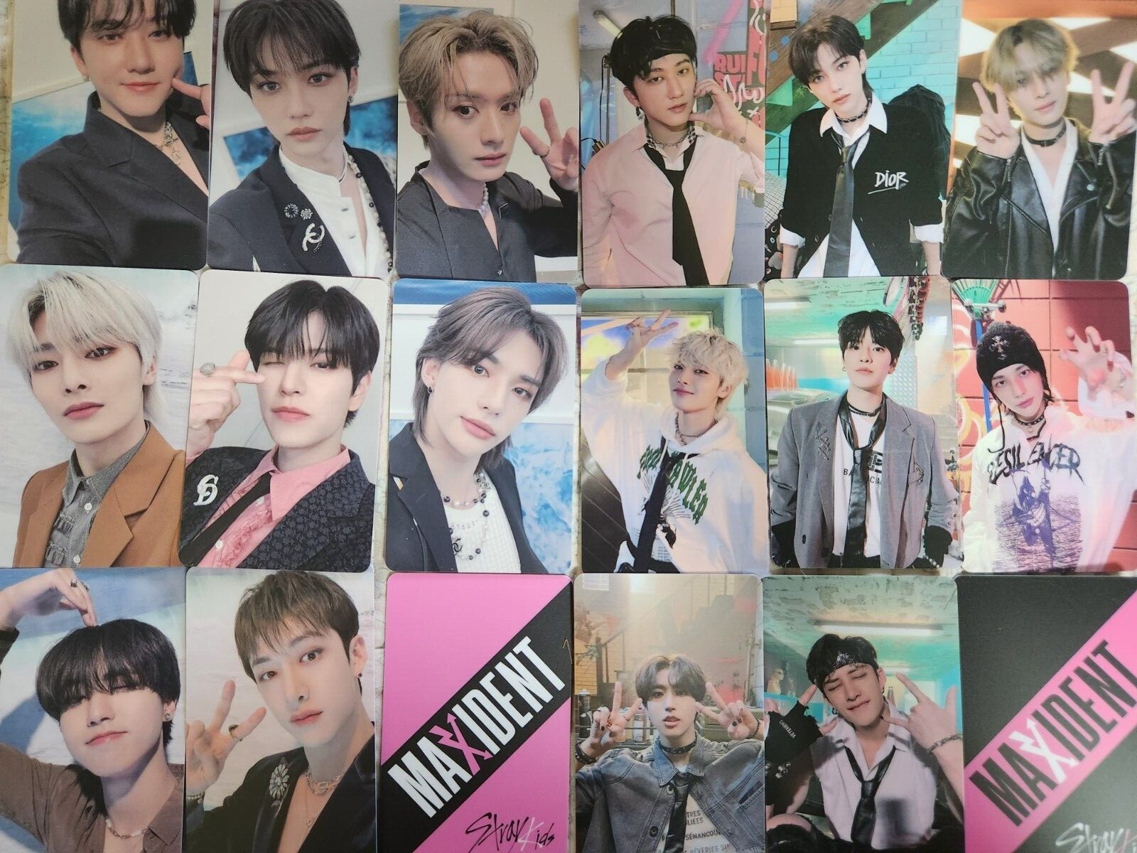 STRAY KIDS photocard Official Mini Album MAXIDENT Luckydraw