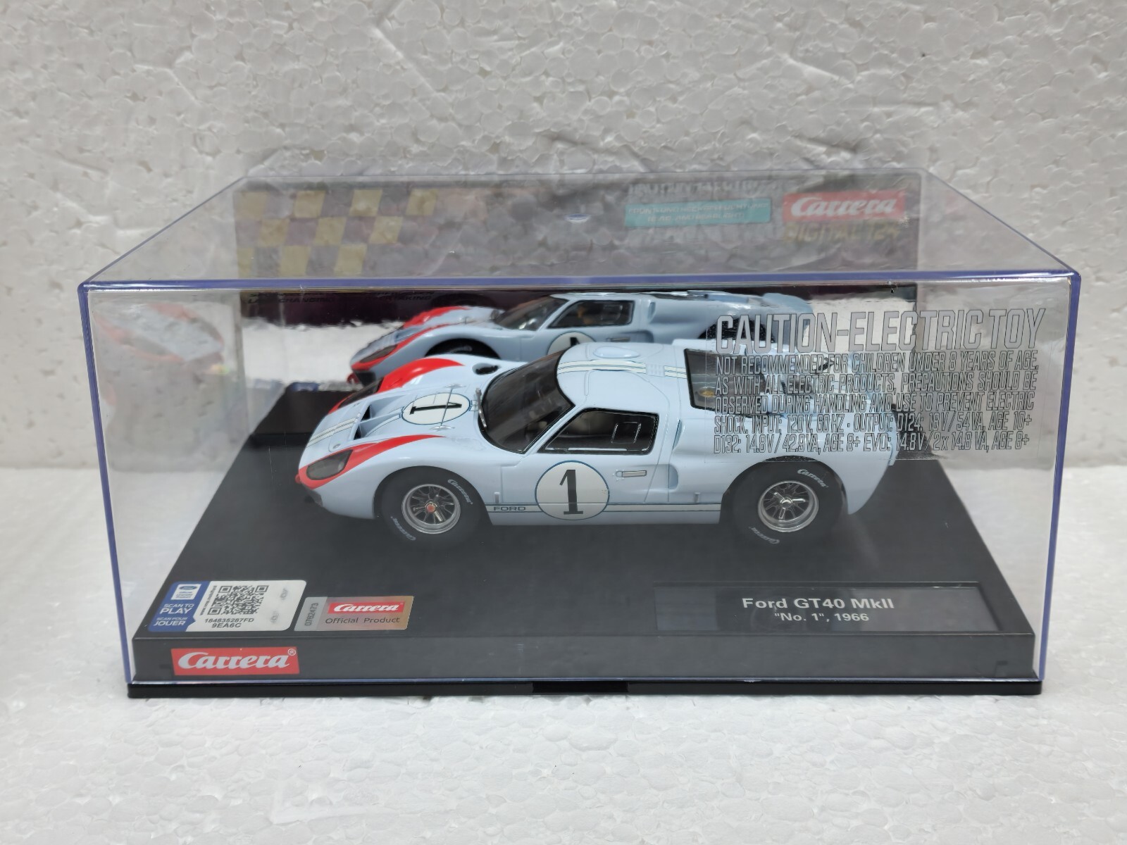 Carrera Digital 124 23921 Ford GT 40 MKII Ken Miles, #1 1:24 Slot Car