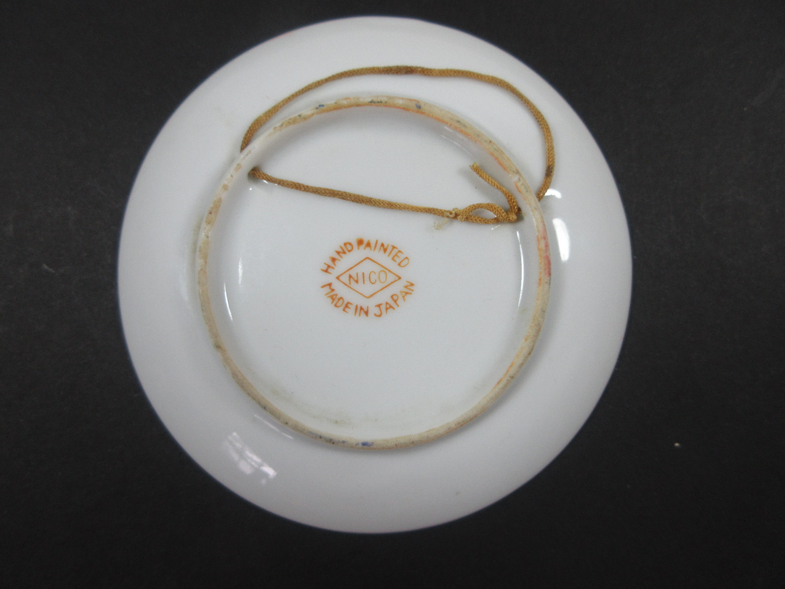 VINTAGE LAS VEGAS NEVADA GOLDEN NUGGET CASINO NICO HANDPAINTED MINI CERAMIC DISH