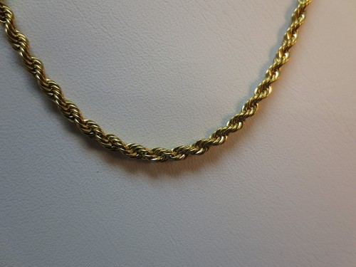 16"-30" 2.5/3/4/5mm SILVER OR GOLD STAINLESS STEEL ROPE CHAIN  USA SELLER
