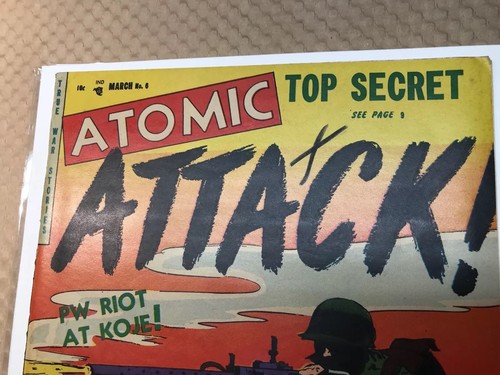 Atomic Attack #6 (1953) 7.0-7.5 OW/W Youthful War High Grade Copy!