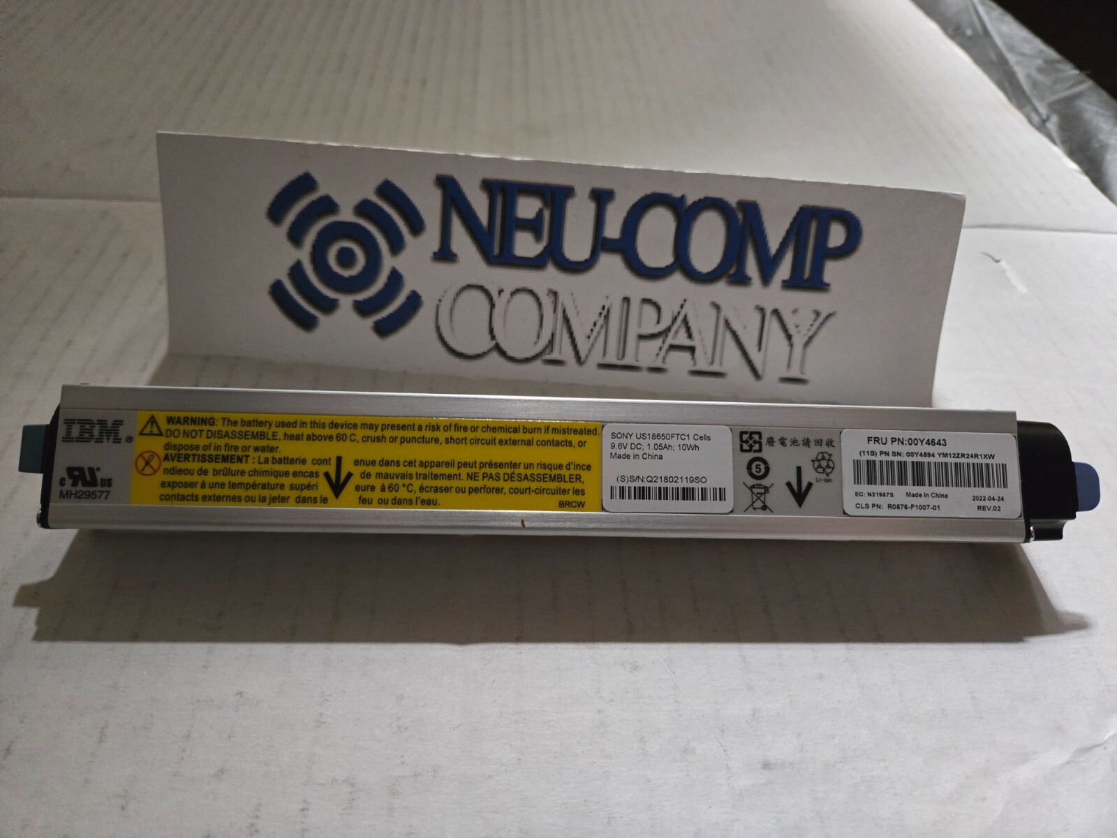 IBM PN 90Y7689 00Y4643 Node Canister Battery V3700 V5000 Storwize