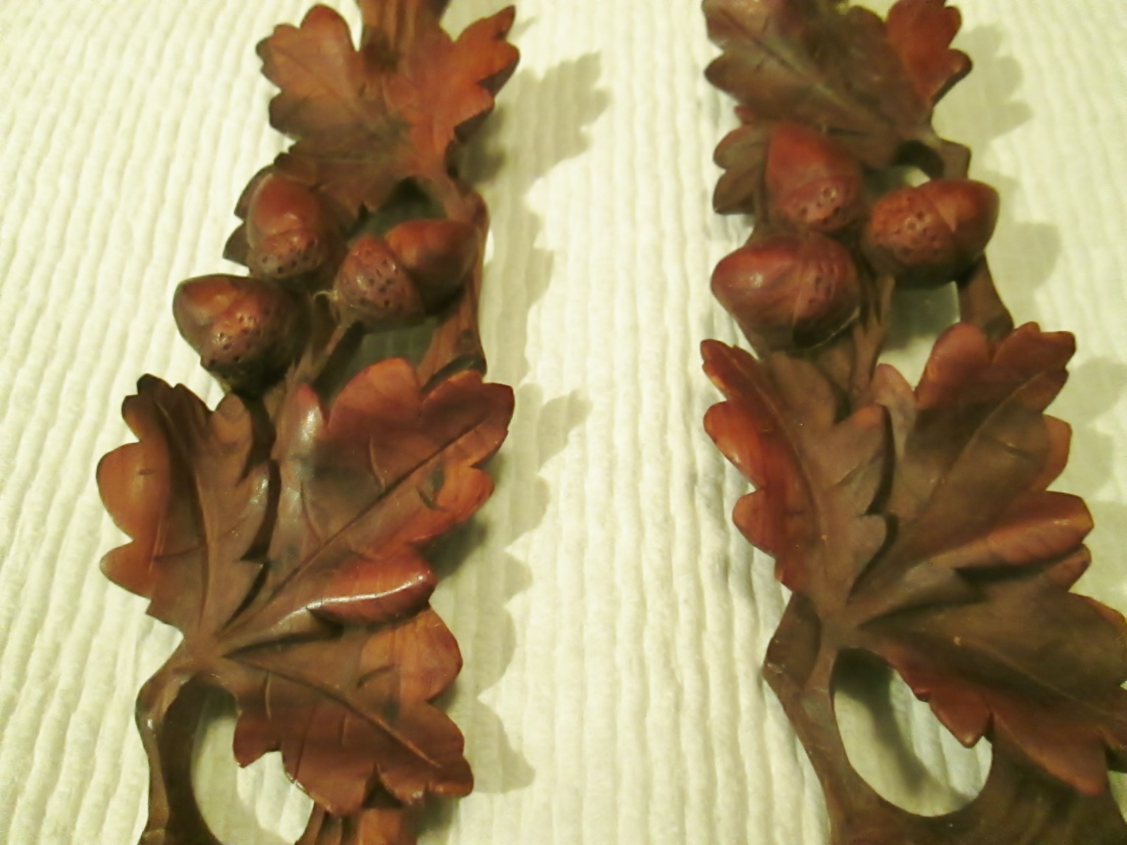 Vintage Bavarian Hand Carved Wooden Fork & Spoon Set