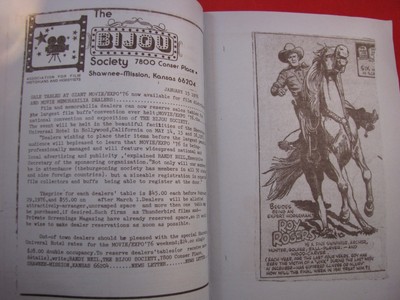 OZARK CINEMA REVIEW March 1976 Vol 2 # 12 Horror Films Tex Ritter Bela Lagosi