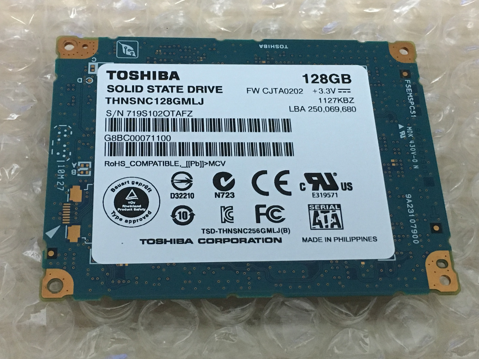 128gb Ssd Thnsnc128gmlj Replace Hs12uhe For Apple Macbook Air 09 And Later