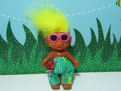 VINTAGE 1960's KOREAN TROLL - 4'' Etone Troll Doll - All Original - NEW