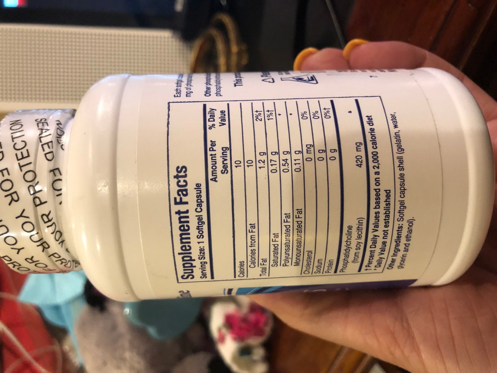 Phosphatidylcholine Dietary Supplement Biotics Research Cop 100 softgel Capsules