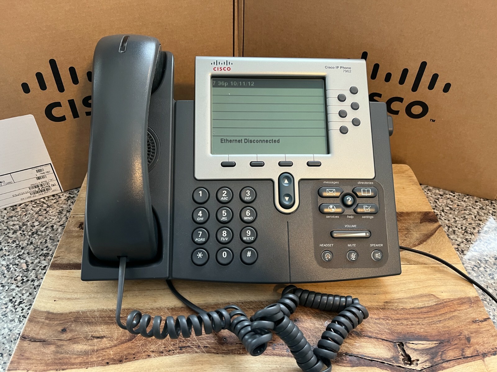 Used - Tested - Cisco CP-7962G 7962 Unified IP Phone Used - Tested - Cisco CP-7962G 7962 Unified IP Phone