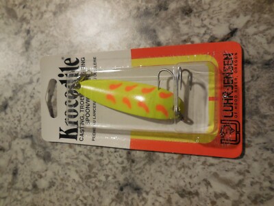 Item M 2 2 Packages Luhr Jensen Holographic Krocodile Rainbow Trout 3//4oz