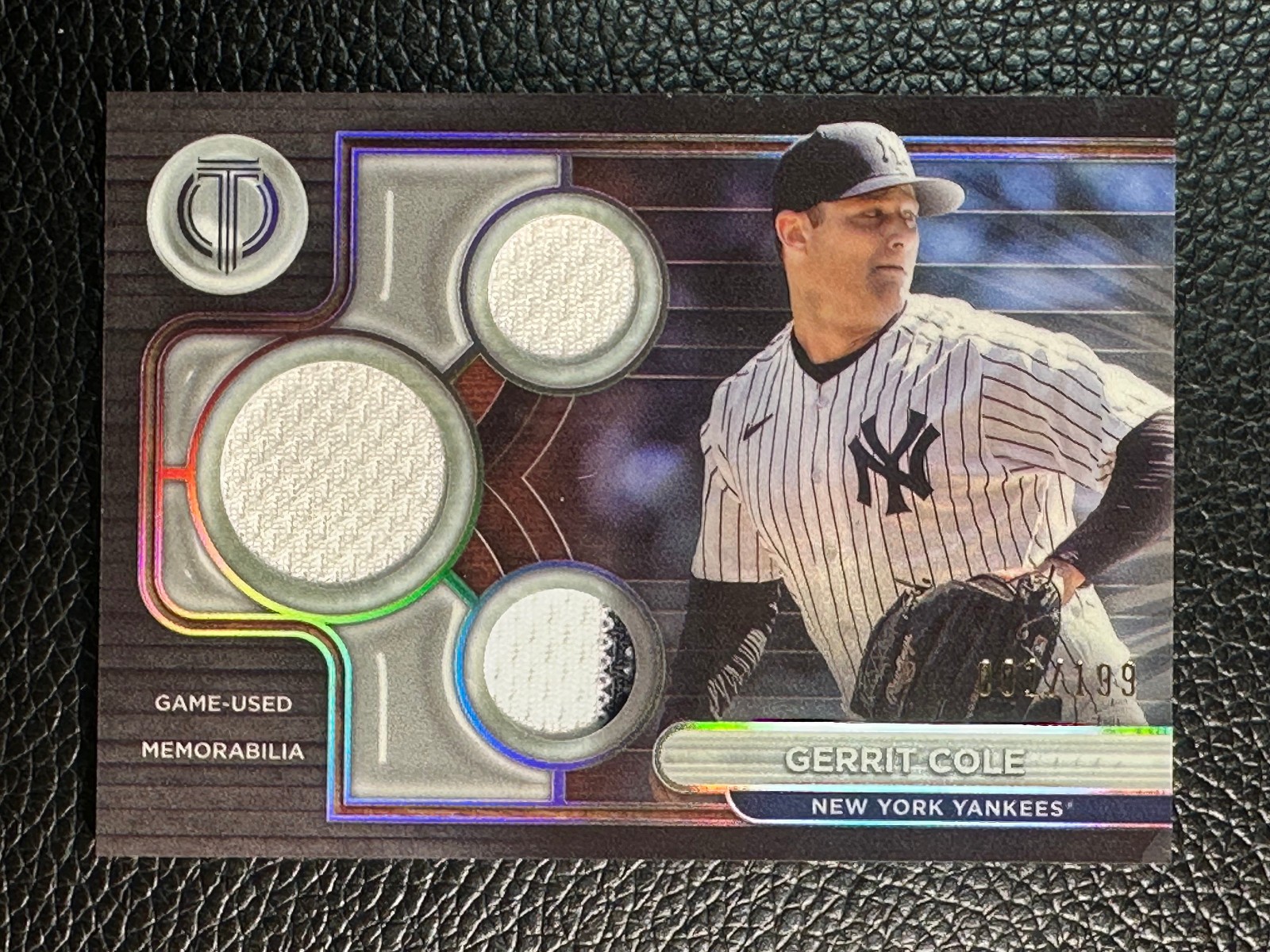 2024 Topps Tribute Gerrit Cole 91/199 Game Used Jersey