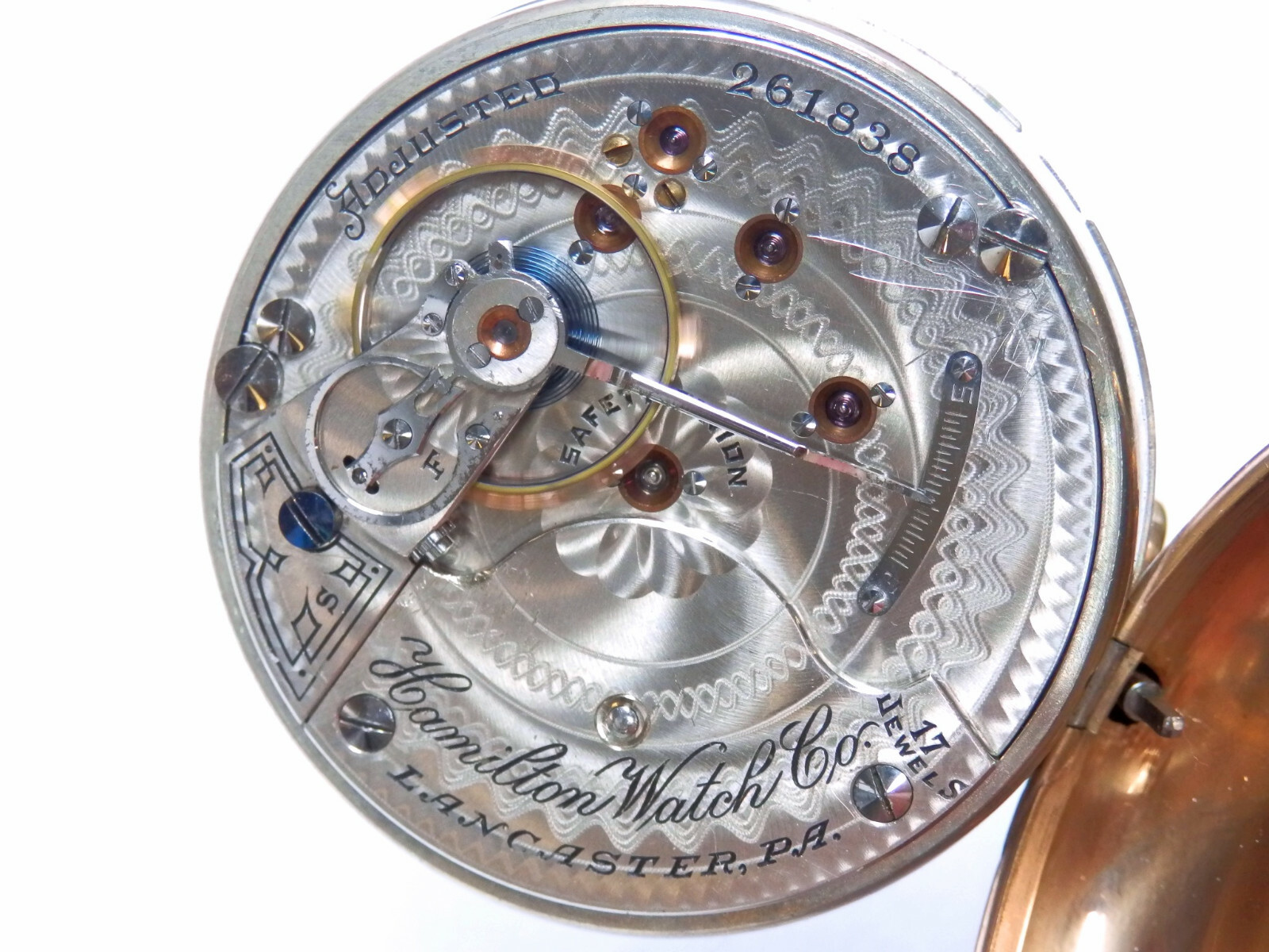 Antike Hamilton Taschenuhr . Kaliber 927 um 1904