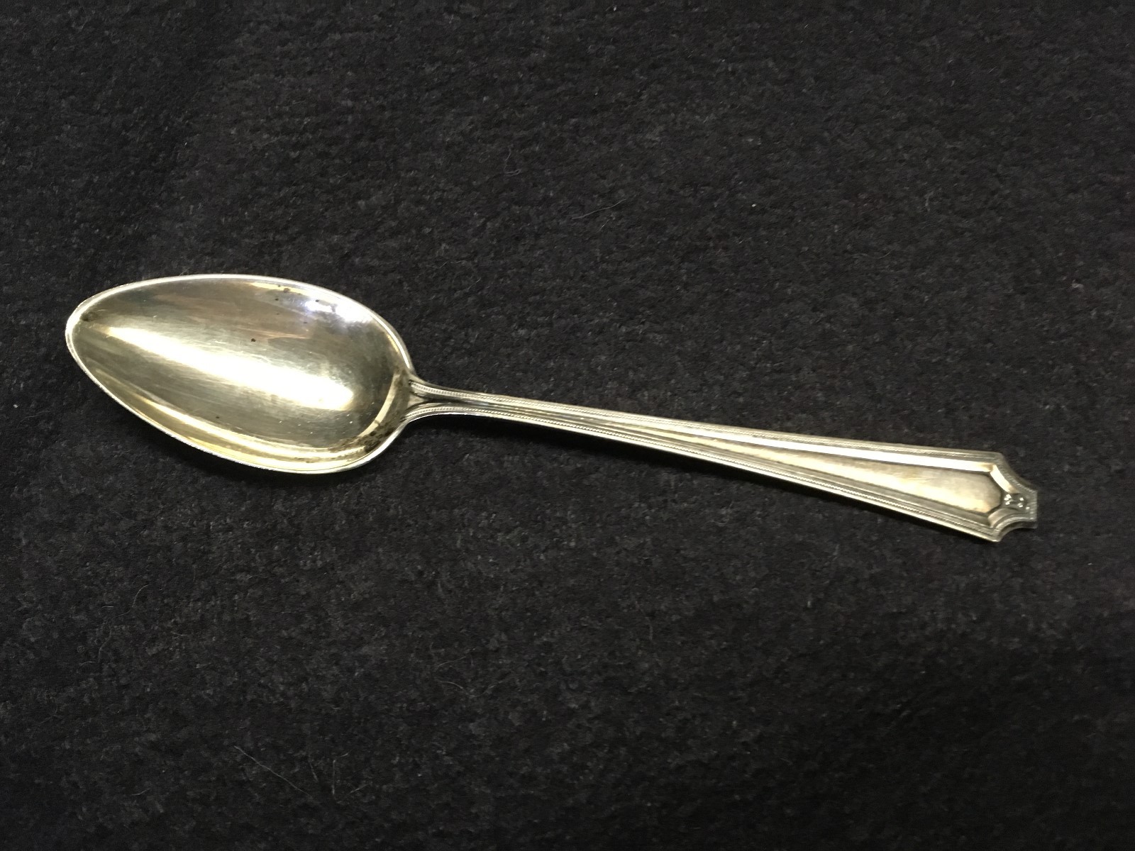 50〜60s silver spoon vintage バングル OKA 90 Silver Tea Spoons Lot Of 4 Pearl Edge Flatware