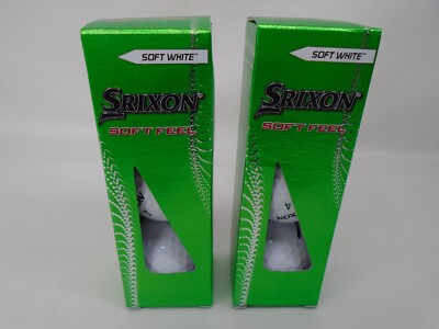 Srixon Soft Feel Golf Balls 6 Balls New Long Distance Good For Beginners