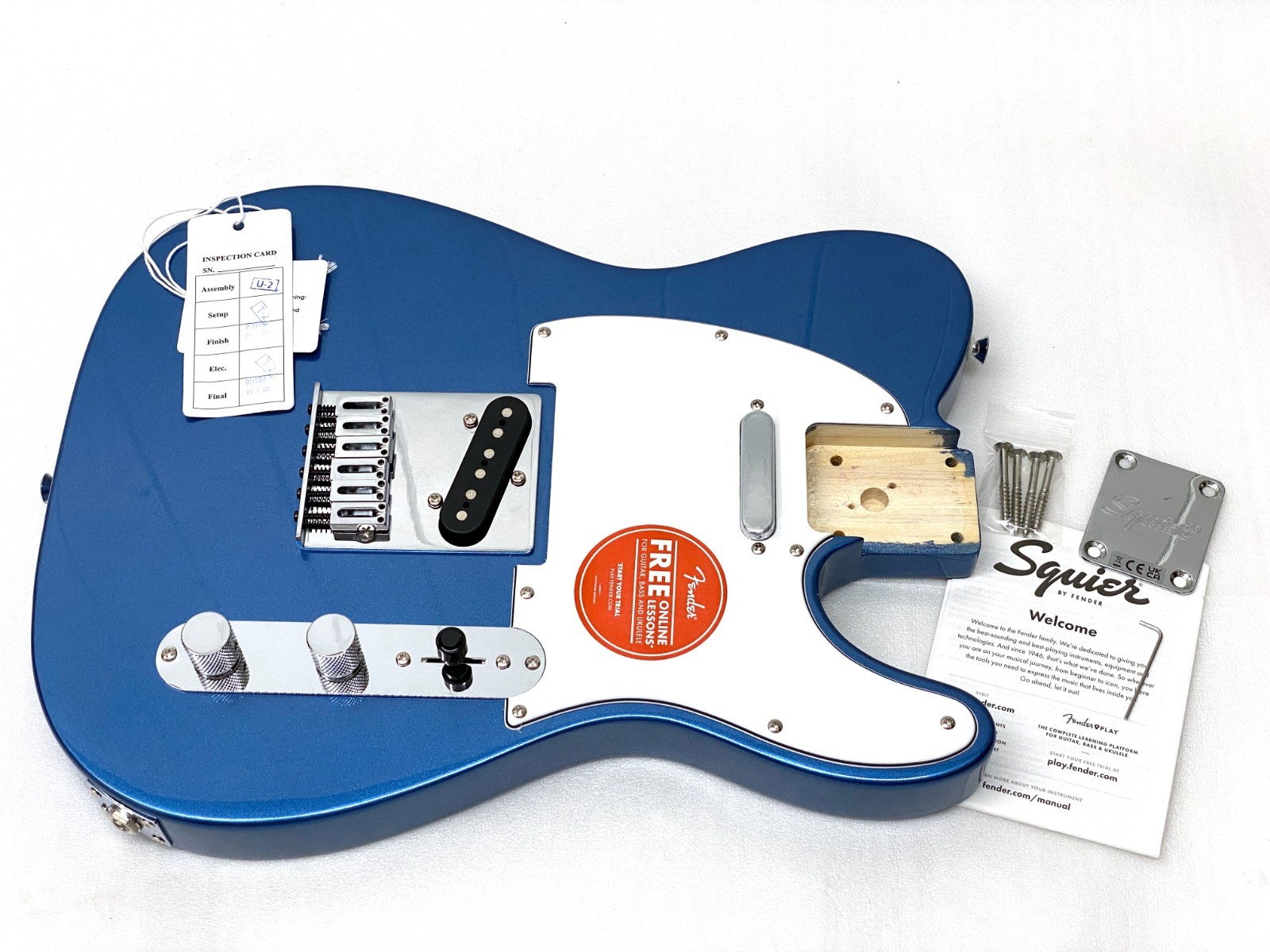 Genuine Fender Squier TELE BODY Lake Placid Blue Affinity