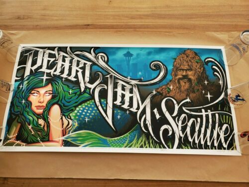 Pearl Jam poster print SEATTLE Maxx242 Jeff Soto Munk One 2012 Limited S/N 