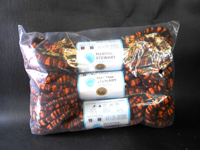 Lion Brand Martha Stewart Mambo Yarn-3 Skeins-Tiger-#6-sku 100513