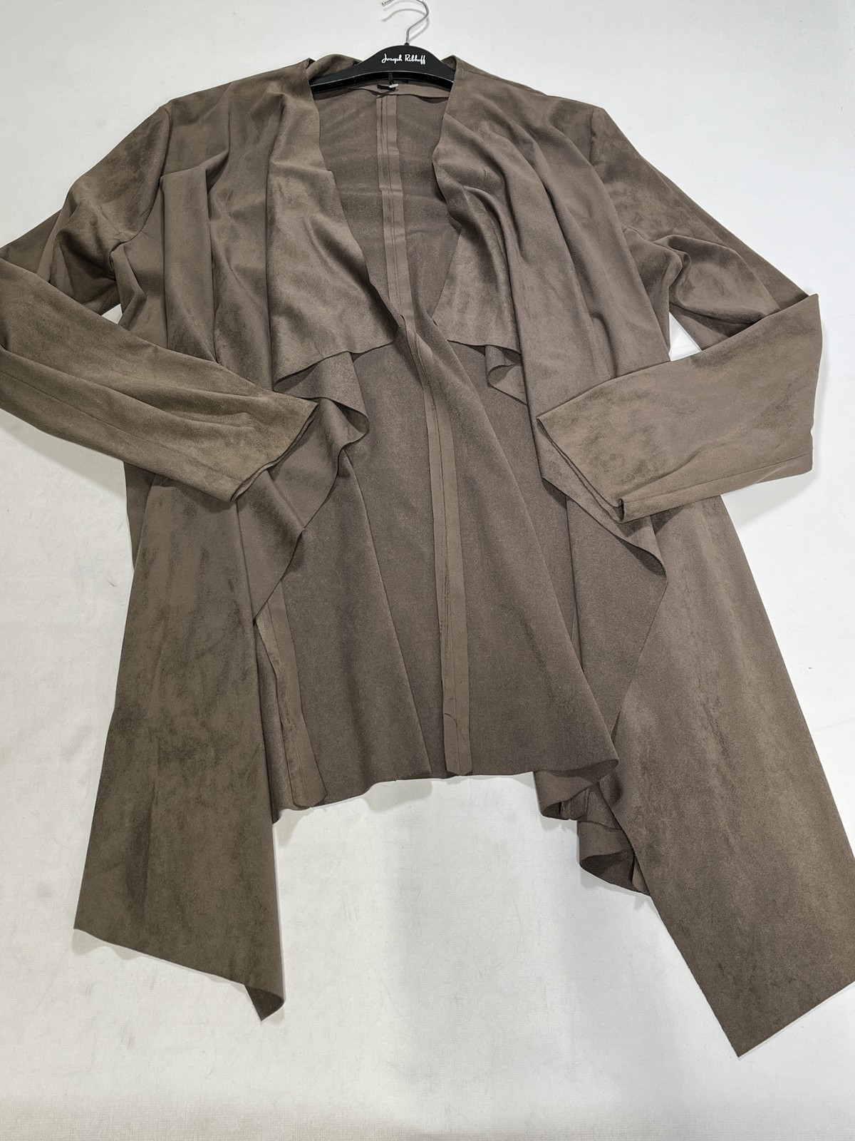 Womens Alexia Klein Brown Coverall Wrap Jacket Size EU 38 NEW