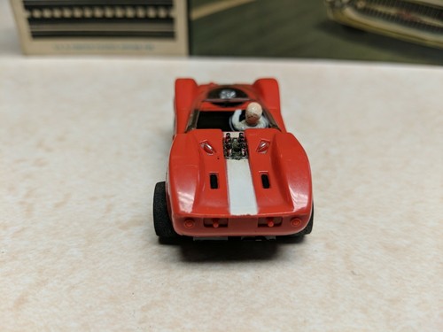 RARE Aurora / T Jet Vintage McLaren Elva  Red H O Slot Car Great Used Condition
