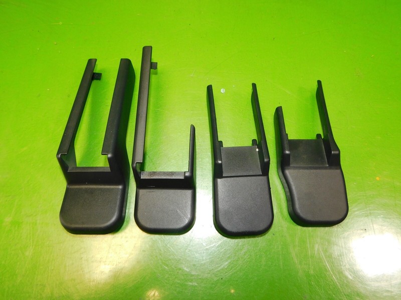 14-17 Infiniti QX50 OEM driver left front seat mount bolt covers trim SET