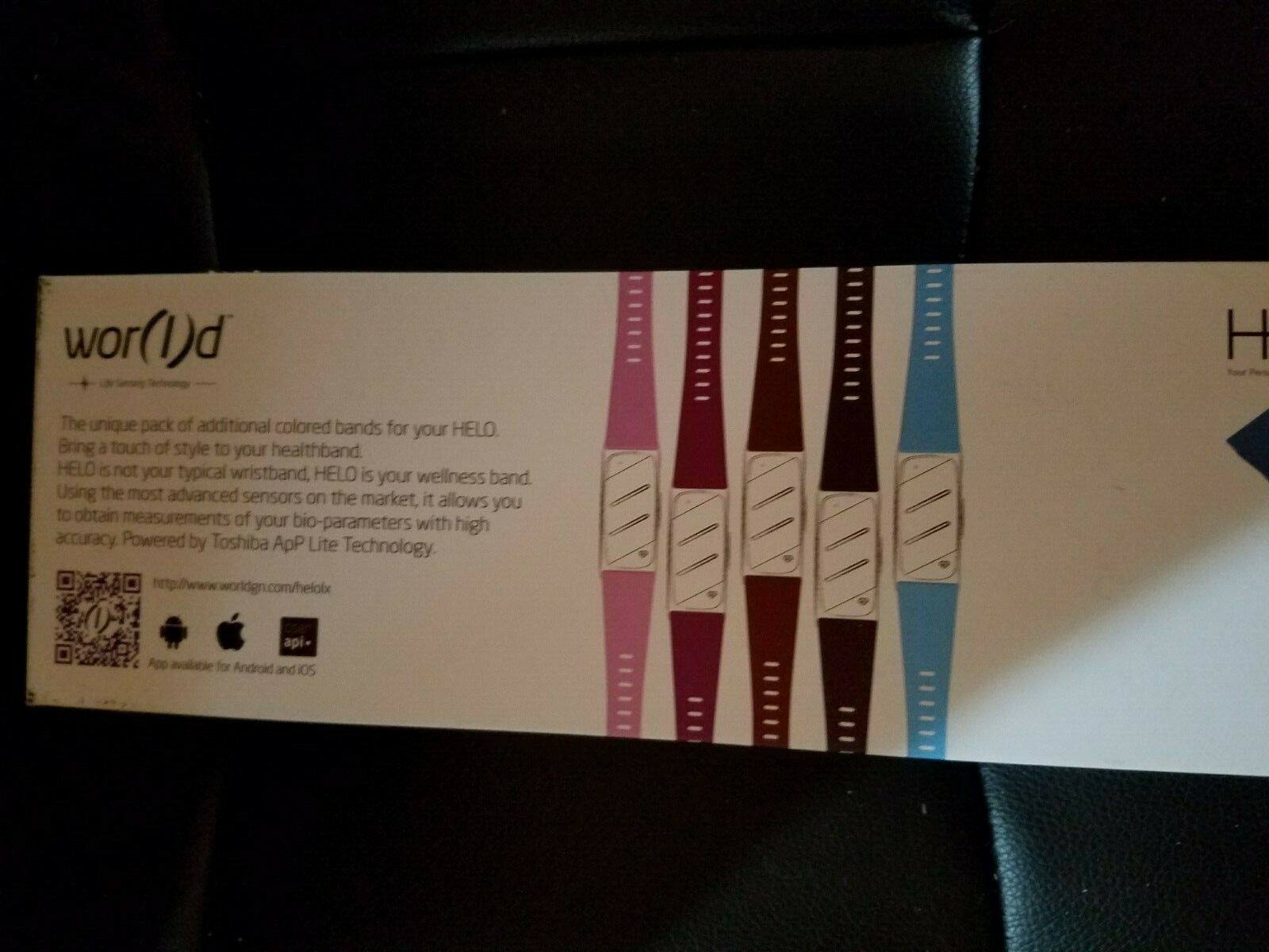 HELO box of new never worn colored bands for HELO LX fitness band Free shipping