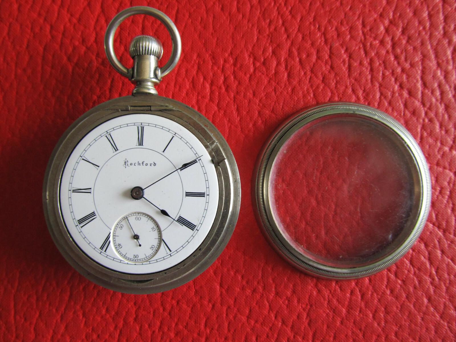ROCKFORD POCKET WATCH MODEL 7 GRADE 94 18S 9 JEWELS (1891) NOT RUNNING
