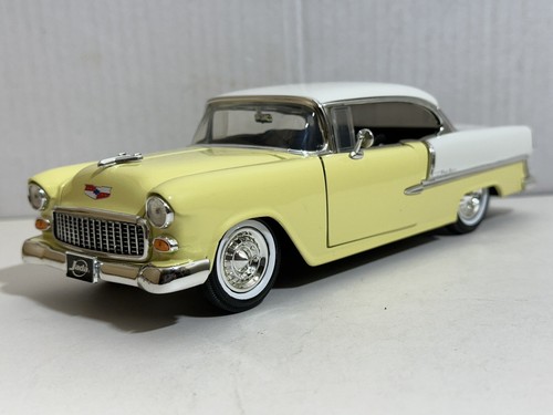 JADA SHOWROOM FLOOR 1955 CHEVY BEL AIR YELLOW 1:24 DIECAST