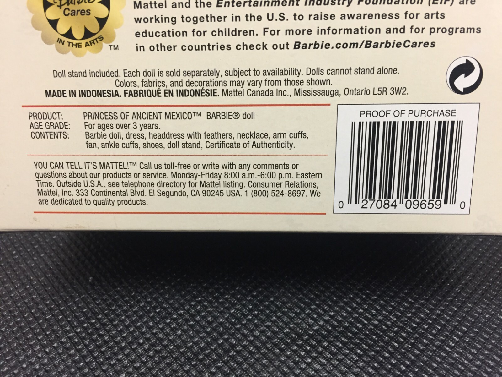 BRAND NEW NRFB MATTEL Barbie Doll Princess Ancient Mexico