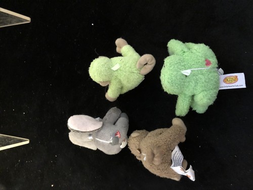 Lot of 4 Only Hearts Club So Small Pets Animals Monkey Elephant Frog