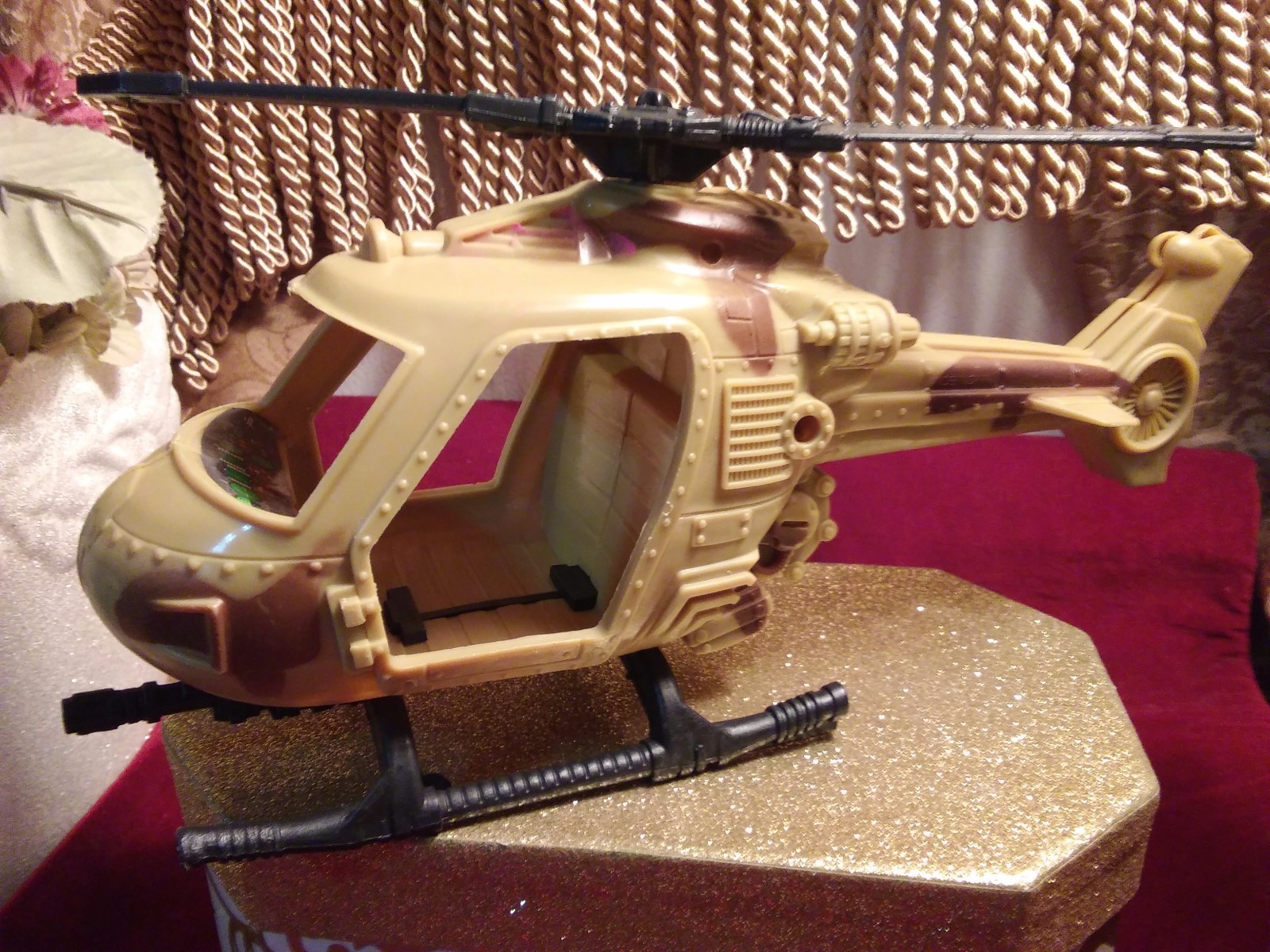 Military toy lot of 3 Jeep, Helicopter, and Soldier with Sounds