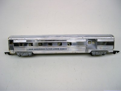 660 American Flyer Chrome Baggage Car [Lot 3-P19]