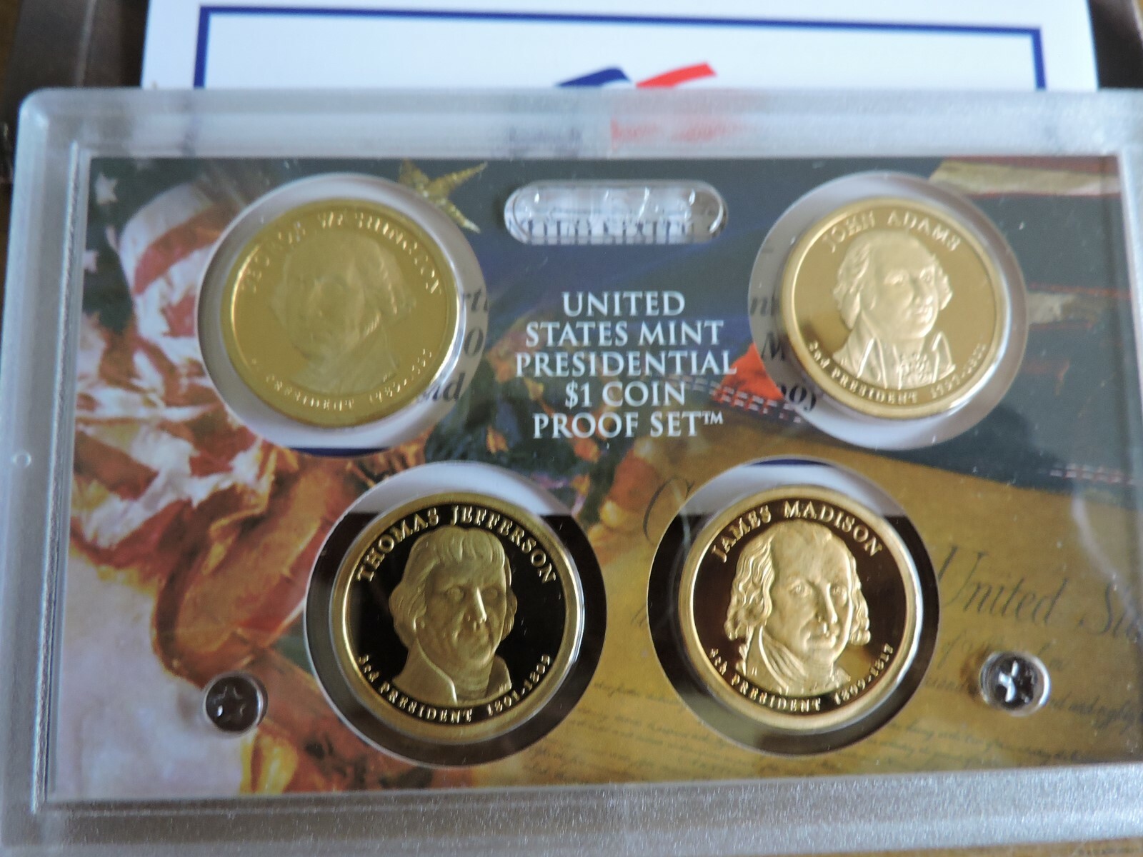 2007 S Proof Presidential Dollar Set with Box & COA # 3  free shipping