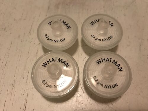 4 Whatman Syringe Filter Puradisc 25 Nylon Membrane 0.2µm Pore Size 25mm 