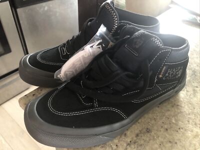 Vans Half Cab '92 GTX Gore-Tex Triple Black Suede Skate Mens Size 8 Women s 9.5