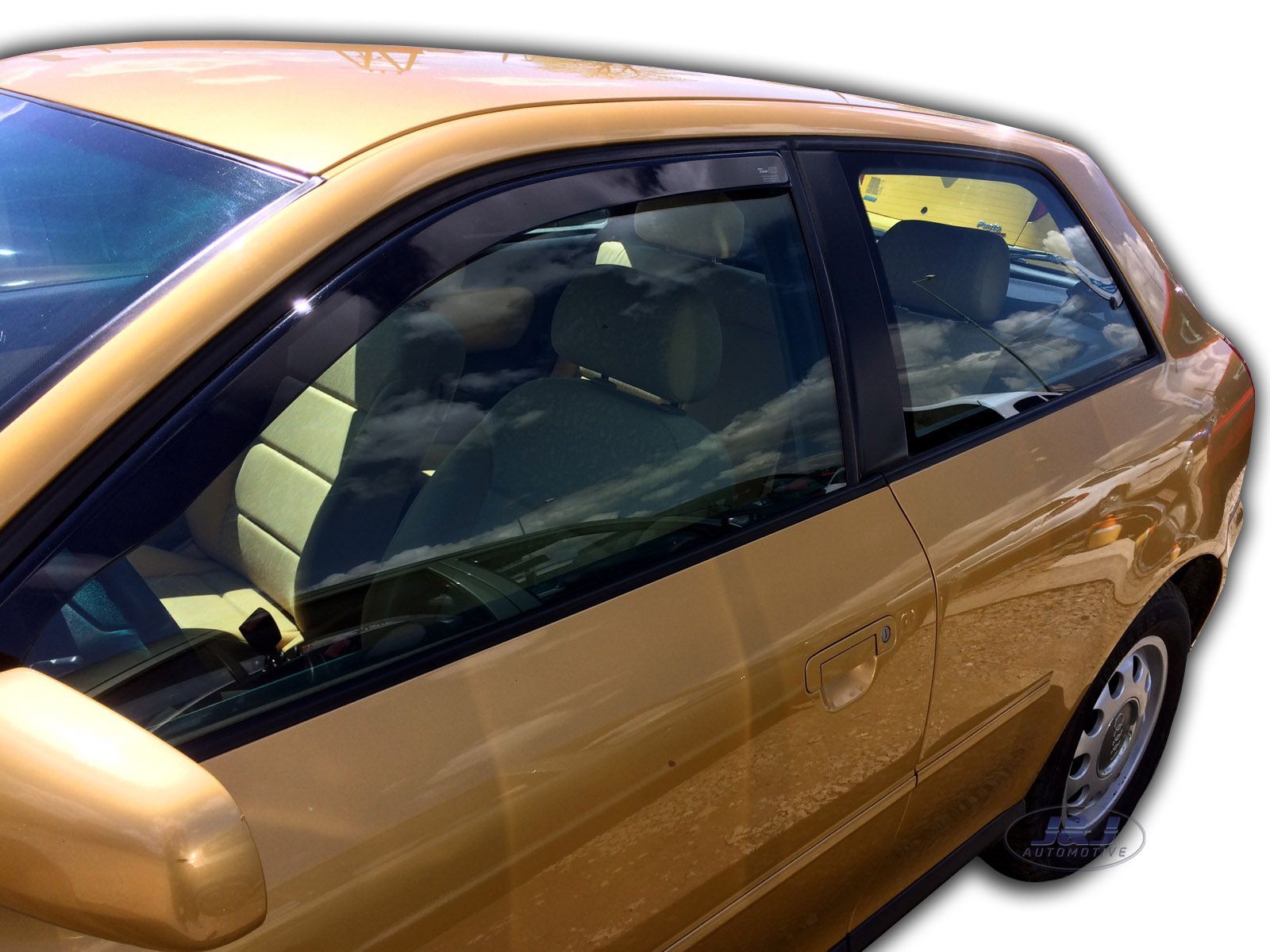 Front wind deflectors 2pc set TINTED HEKO for VW GOLF mk7 3 door 2012