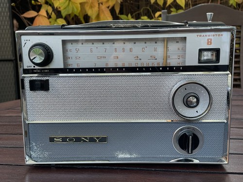 SONY Radio Rare Vintage 1960 Portable Transistor 8 All Waver