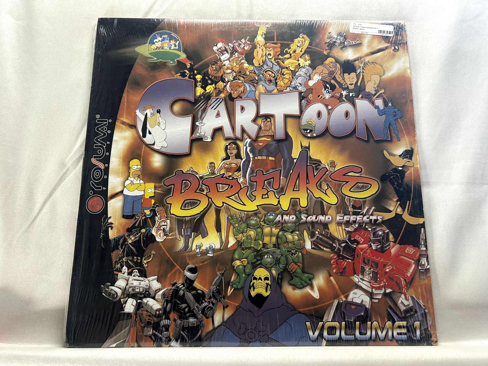 DJ Rob Cartoon Breaks And Sound Effects Volume 1, 2004 LP, YSJ008 Tested  VG+ NM