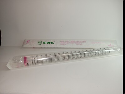 2- 100ml Serological Pipettes Disposable Plastic Individually Wrapped Jet Biofil