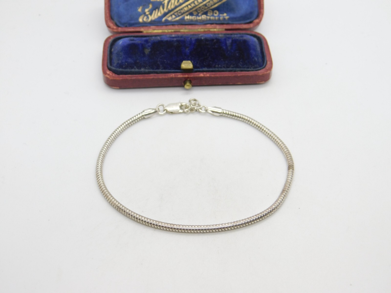 Sterling Silver Essential Snake Chain Bracelet Vintage c1980
