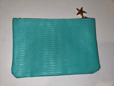 New Ipsy Glam Bag (Bag Only) Aqua Starfish 7'' x 5''