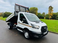 2024 (74) FORD TRANSIT 350 130PS ONE STOP DROPSIDE TIPPER TRUCK 