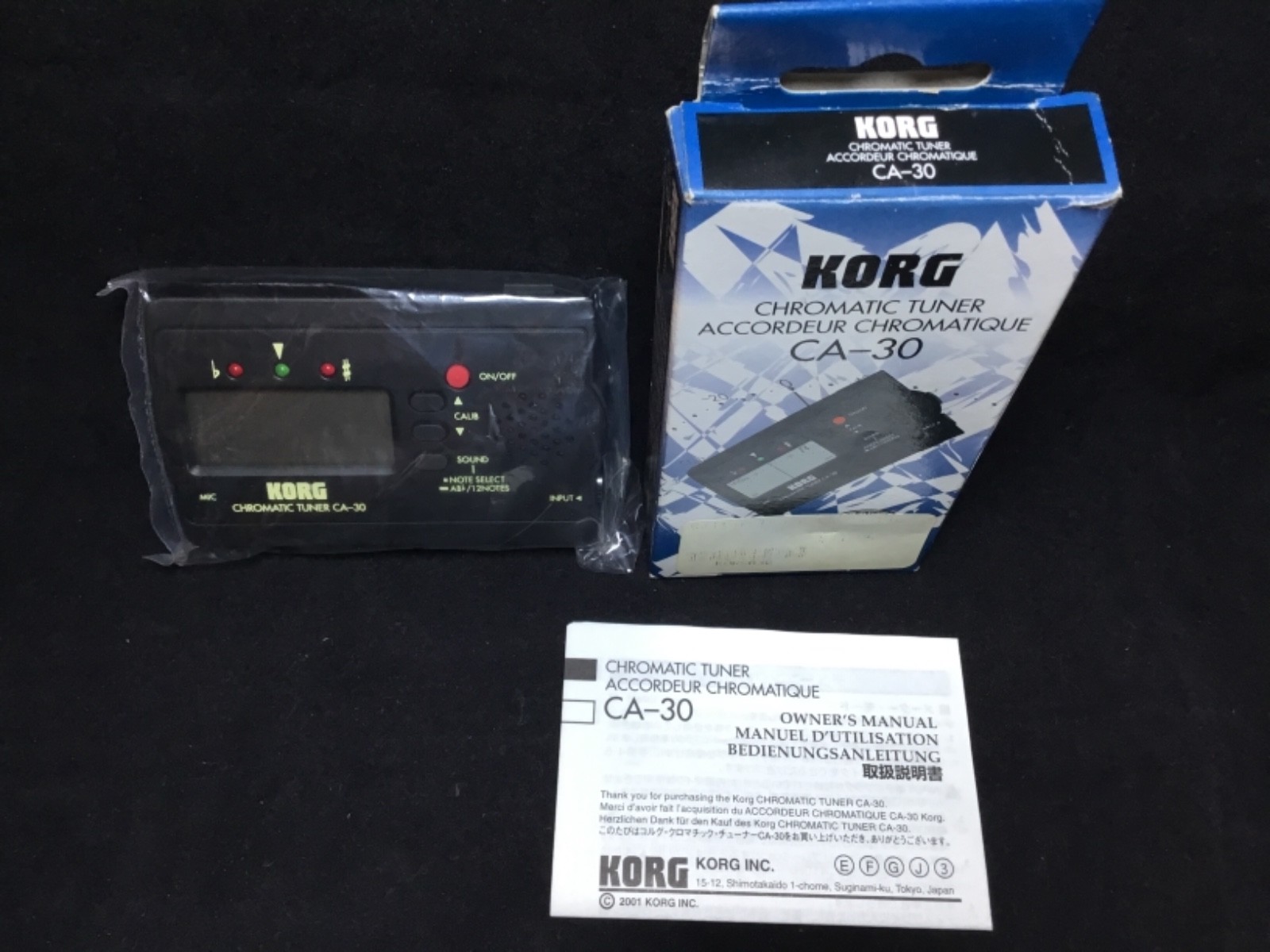Vintage Kong Chromatic Tuner CA-30 COMPLETE IN BOX w/MANUAL