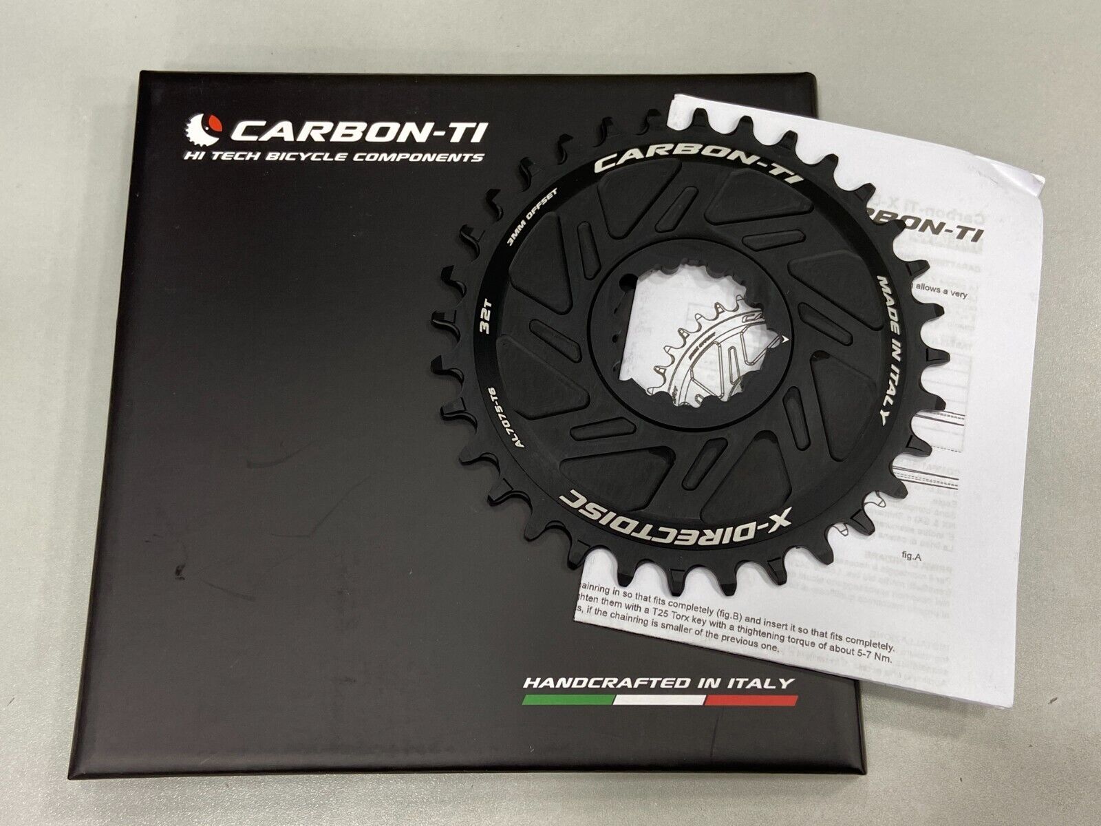 Carbon-Ti X-DirectDisc 3-Hole 3mm Offset MTB Chainring (30T,32T,34T,36T,38T) Carbon-Ti X-DirectDisc 3-Hole 3mm Offset MTB Chainring (30T,32T,34T,36T,38T)