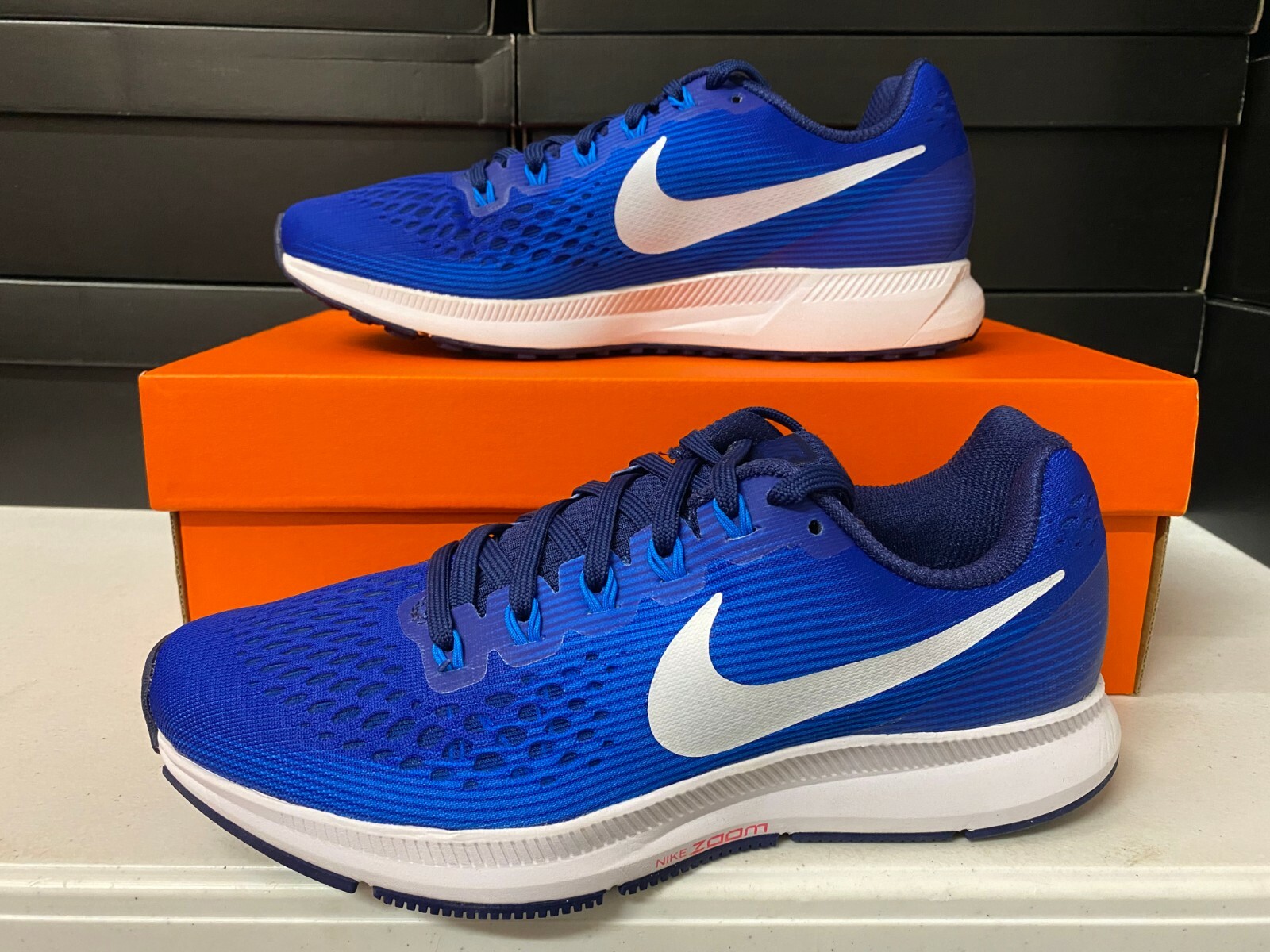 Nike Air Zoom Pegasus 33 Le MJ USA Red Blue Gold Shoes Shirt L Women's 8 NWOB for sale online | eBay
