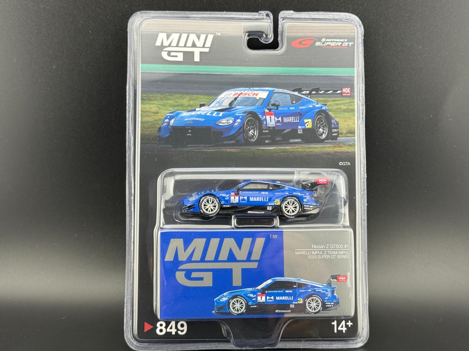 スパークモデル MARELLI IMPUL Z GT500 Preorder] MINI GT 1:64 Nissan Z GT500 #1 