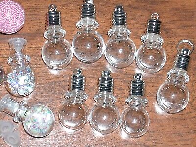 как выглядит 1 Make fill your own DIY Phantom of Opera mini bottle pendant charm crystal ball фото