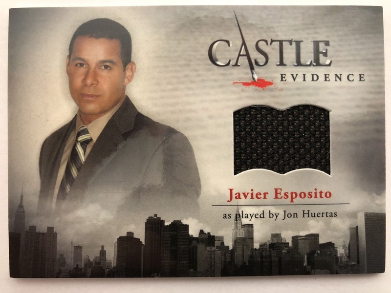 CASTLE Seasons 1 & 2 Cryptozoic : Jon Huertas JAVIER ESPOSITO M01 Wardrobe