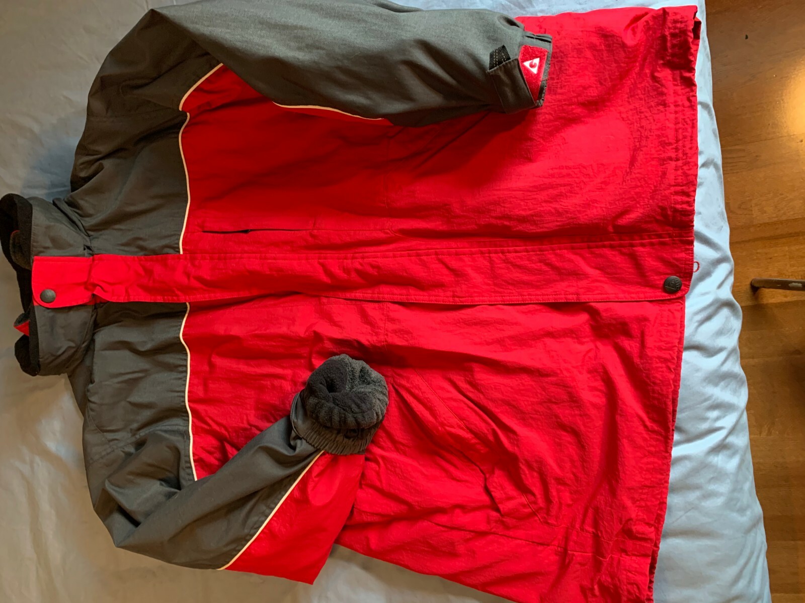 GERRY XL HEAVY FLEECE LINED JACKET WITH REMOVABLE JACKED AS